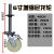 脚手架轮子8寸6丝杆升降移动工地钢管架角手架带刹车手脚架万向轮 6寸尼龙增强款