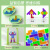 利宇玩具儿童3d俄罗斯方块积木立体拼图玩具思维训练桌面亲子互动游戏 俄罗斯方块-青3合一