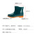 伏加瑞伏加瑞 女式短款雨鞋 中筒蓝色PVC橡胶厨房防滑雨鞋成人休闲防水鞋 绿色 38