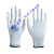 星宇 十三针白尼龙PU手套,颜色：白,尺码:S；PU508