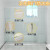 卫生间密封条浴室自粘挡水条加厚透明干湿分离防水浴帘玻璃门缝挡 透明密封条-45mm*5m