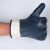 手套劳保浸胶耐磨防油耐油防水防滑加厚工作工业柴油丁腈橡胶防护 蓝色磨砂手套（加绒款）：10双 均码