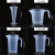 CAFEDEWINNER加厚PP透明量杯烘焙奶茶店量筒烧杯厨房容 小号组合4件