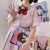 茗维雅夏季新款凯蒂猫刺绣可爱甜美制服条纹短袖衬衫女学生 粉色凯蒂猫 l