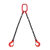 得一 吊具  吊环吊钩挂钩 G80锰钢起重链条吊索具 组合吊链工具 单位：套 2吨2米双链 