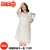 KAKV欧货夏季泡泡袖连衣裙女装夏季设计感小众别致裙子 白色 S