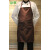 【】厨师围裙酒店西餐厅黑色咖啡色 厨师围裙服务员挂脖围裙 白色 一个口袋