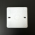 86线盒带孔加厚外盖板PVC白板盖工程款暗盒保护盖接线盒空白面板 白色加厚带孔盖板200个