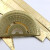 黄铜三角尺 铜直尺卡尺 复古半圆仪量角器 三角板绘图铜尺 波浪尺 0-15cm黄铜波浪尺