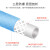 高压气管PU软管PVC夹纱气泵氮汽管气动工具风炮空压机气管 高压管10*6.5蓝色零售10米