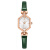 聚利时新款潮流时尚多边形女士手表 镶水钻小巧精致女表石英腕表JA-1423 B绿色