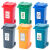 伏加瑞伏加瑞网红桌面上迷你垃圾桶家用可爱办公室翻盖创意分类宣传小号早教桶 迷你桶红绿蓝灰黑咖6色加卡片