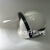 六颗牙PC透明面屏PC305E面罩头盔式防护面罩防粉尘打磨面具安全帽式面罩无金属框架面屏 MSA白帽+PC305E短款面罩