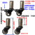 定制适用桌子橱柜万向滑轮茶几增高脚轮不锈钢置物架衣架货架移动滚轮轱辘 圆管内径32毫米-2寸轮【两