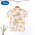 迪士尼（Disney）婴儿夏装日式和服连体衣日系哈衣纯棉短袖和尚服爬服童装宝宝衣服 2021DH黄色柠檬2024 80cm