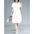 慕艾乐2022夏装新款夏季女装时尚休闲气质韩版宽松遮肚子显瘦女士小 白色 M(100120斤)