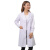 哲卜白大褂服长袖短袖女大学生化学实验冬夏季实验室工作服 女长袖(薄款)松紧袖 XL