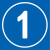橙安盾 标识牌 车间仓库大门编号标识牌 反光膜铝板标志牌 蓝 30x30cm