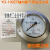 面板式氧压表YO-100ZT轴向禁油氧气压力表气压带安装孔1.6mpa 0~60MPA