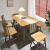 馨艾舒北欧餐桌家用小户型全实木家具白橡木吃饭桌子简约原木餐桌椅组合 1.6米白橡木餐桌