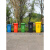 室外垃圾桶 240l升户外环卫垃圾桶四色分类大容量大号商用带盖轮子小区室外箱MYFS 120L加厚带轮分类桶绿色厨余