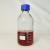 补料瓶发酵罐取样瓶废液瓶缓冲瓶负压吸引器取样瓶流动液相瓶GL45塑料孔盖试剂瓶单通两通三通四通 1000ml透明蓝盖瓶