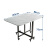 酷林KULIN折叠餐桌小户型移动吃饭桌家用多功能可伸缩超薄方形桌子 白1.2米
