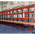 单双面悬臂货架重型仓库铝挤型材料钢材板材存放架子加厚悬臂货架 蓝色+橘红(不含板)