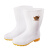 白色食品靴高筒水食品鞋耐油耐酸碱雨靴 PVC高密度防磨雨靴耐滑厨房鞋 中筒32cm 36