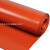 加厚防滑垫片硅胶板皮耐高温1/2/3/4/5/68mm橡胶绝缘减震方板红色 5mm1m1m