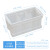 定制白色塑料周转箱长方形分格箱多功能配件收纳盒六格箱螺丝盒子 专用无格箱+白色