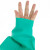 赫思迪格 乳胶防水套袖 耐油耐腐蚀工业护袖袖头 劳保橡胶袖套护袖 38cm白色（1双） JG-1707