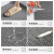 冰禹 BYyc-374 PVC镂空防滑垫 S形塑料地毯浴室地垫 红色0.9M*1M（加密5mm）