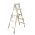 人字梯木头梯子多功能登高梯木电工工程专用梯子装修加厚行走 2.1米加厚款6步 木方3X5