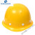 工地安全帽3C认证男国标加厚abs施工建筑工程领导头盔印字定 豪华V型/旋钮款(黄色) 默认