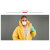 防化服生化服 核污染处理防护 抗辐射防毒面具装备化学品连体全身 防护服+面罩 M