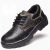 沃科博 劳保鞋工作鞋低帮耐磨安全鞋 牛皮透气黑色42码/双