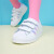 阿迪达斯三叶草SUPERSTAR男女小童儿童经典运动板鞋 红/白/银色 28.5码 170mm