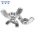 稳斯坦 304不锈钢蝶形螺母 蝶型羊角元宝螺帽 M12(1个) 似DIN315方翼手拧螺母 WY0389
