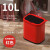 【福利款:5L-12L专区】麦桶桶垃圾桶小号卧室带盖脚踏式纸篓 10L红色智能小红魔