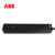 ABB 排插接线板三位六位USB五孔插排3A输出过载排延长线 黑色三位五孔USB