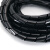 冰禹 缠绕管包线管 束线管电线理线保护套整线器缠线器 4MM*20米黑色 BYT-09