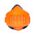 海固（HAI GU）HG-501半面罩防尘 橘红黑1个