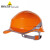 代尔塔abs夏季透气防晒遮阳绝缘建筑电工地施工程劳保安全帽头盔 红色