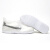 钢米AF023 硅胶底防滑防水鞋套低筒加厚底白色36-37码双