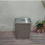 定制适用台面嵌入式不锈钢垃圾桶方形盖子家用厨房圆形摇盖洗手间隐藏翻盖 D-205圆形盖子