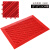 入户门垫室外镂空防滑大门口塑料商用脚垫三合一拼接刮泥除尘地垫 加密单刷-纯红色 60cm*90cm