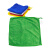 奶茶店吸水毛巾超细纤维擦车巾理发店专用擦头巾厨师分色分类方巾 绿色（30*30cm，中厚）*1条