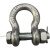 美式弓型卸扣带螺母高强度连接扣D形U型卡环卡扣锁扣起重吊装工具 U型带螺母0.5吨