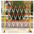 电力绝缘施工围栏玻璃钢圆管伸缩围栏可移动警示隔离带伸缩带护栏 加厚红白1.2*4米管式
